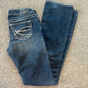 Silver Boot Cut Jeans